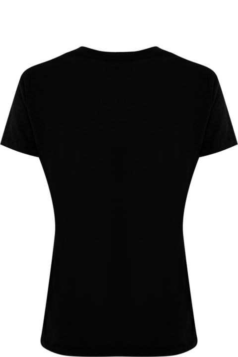 Elisabetta Franchi Topwear for Women Elisabetta Franchi Jersey T-shirt With Rhinestone Logo