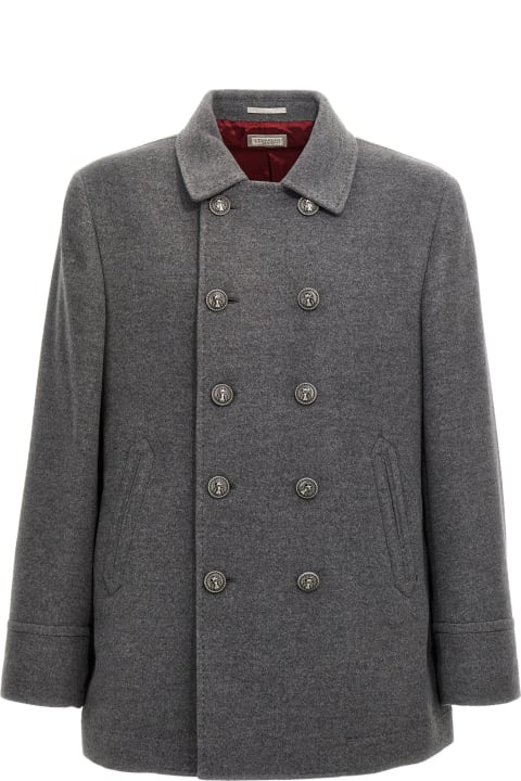 Brunello Cucinelli Coats & Jackets for Men Brunello Cucinelli Double-breasted Coat