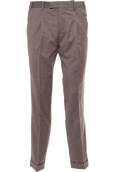 أدوات منزلية PT Torino Master, 1 Pleat, Diagonal Pockets, Flap Back Pockets, Turn-up