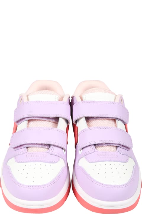 Shoes for Girls Off-White Pink Sneakers For Girl With Arrows
