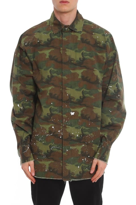 Palm Angels for Men Palm Angels Camouflage Print Shirt