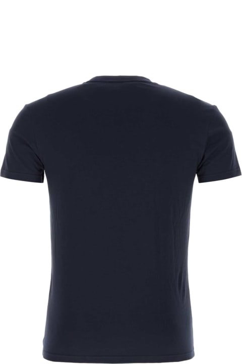 メンズ Emporio Armaniのトップス Emporio Armani Blue Stretch Cotton T-shirt