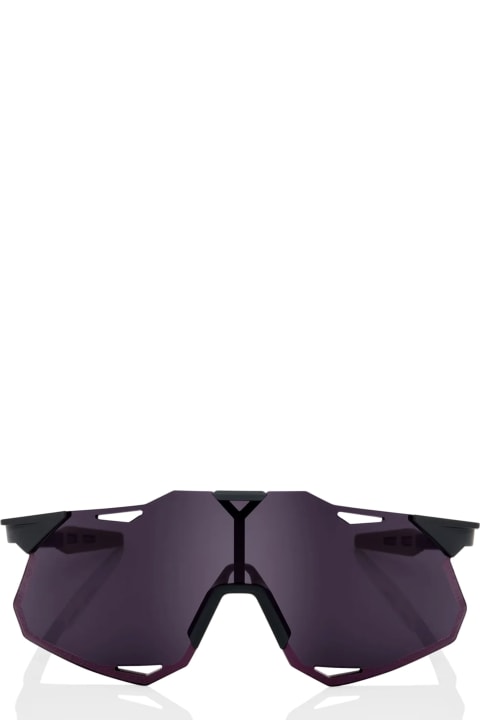 100% نظارات لـ السيدات 100% Hypercraft Xs - Matte Metallic / Dark Purple Lens Sunglasses