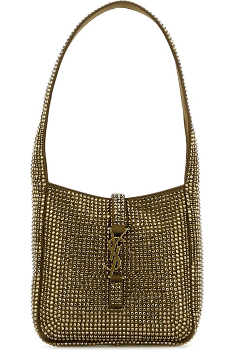 Saint Laurent Bags for Women Saint Laurent Embellished Satin Le 5 ã  7 Supple Baby Shoulder Bag