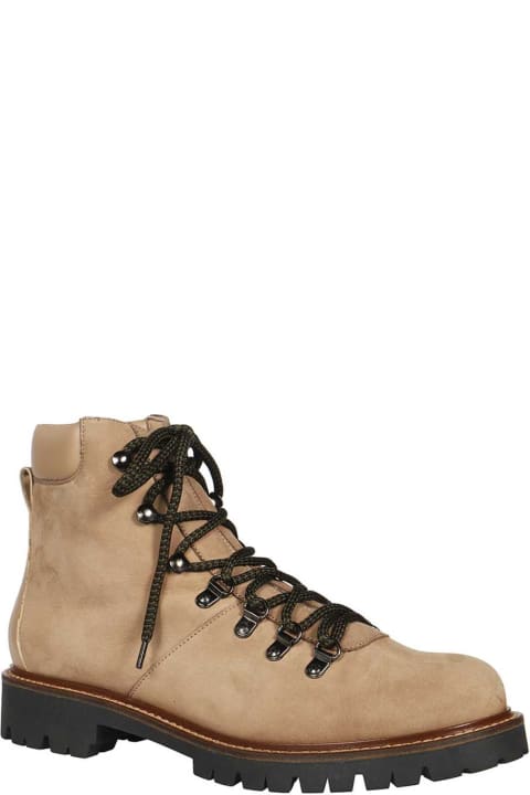 Max Mara Boots for Women Max Mara Figlio Nubuck Lace-up Ankle Boots
