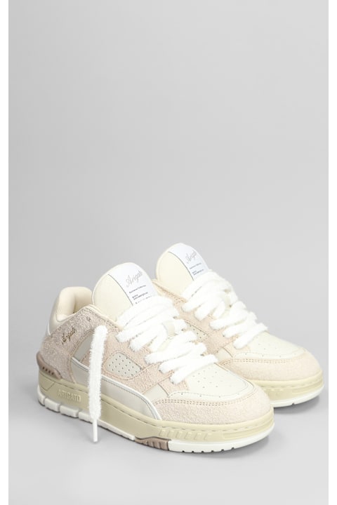 Homeware Axel Arigato Area Lo Fluffy Sneakers In Beige Suede