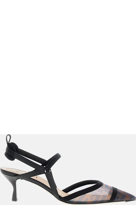 Fendi Shoes for Women Fendi Slingback Kitten Mesh