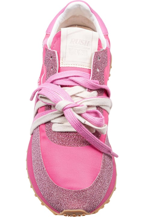 GHOUD Shoes for Women GHOUD Rush Starlight Nylon And Glitter Sneakers Fuchsia