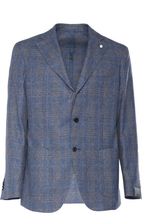 L.B.M. 1911 Coats & Jackets for Men L.B.M. 1911 Blue Pinstripe Blazer
