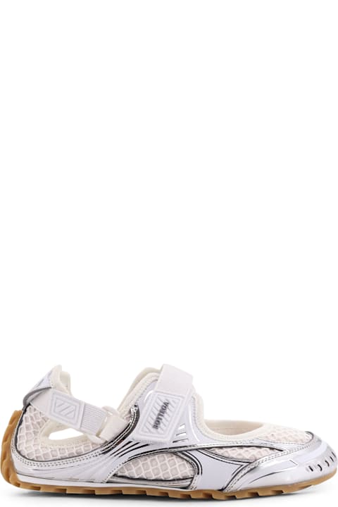 Bottega Veneta Technical Fabric And Mesh Mary-jane Sneakers