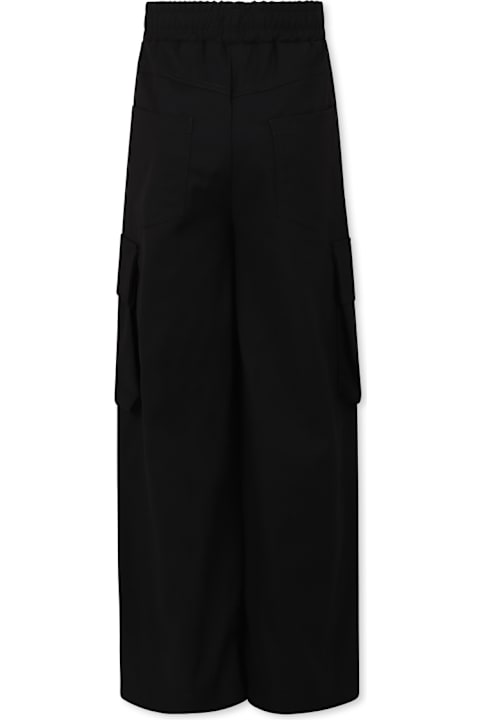Homeware Pinko Black Trousers For Girl With Logo
