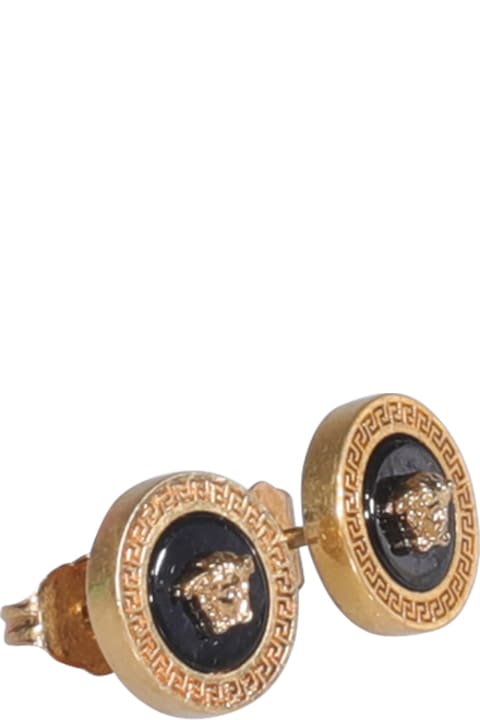 Versace Jewelry for Women Versace Medusa Enameled Stud Earrings