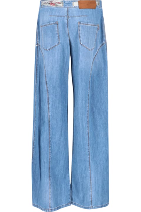 Ermanno Scervino for Women Ermanno Scervino Palazzo Jeans With Stones And Belt