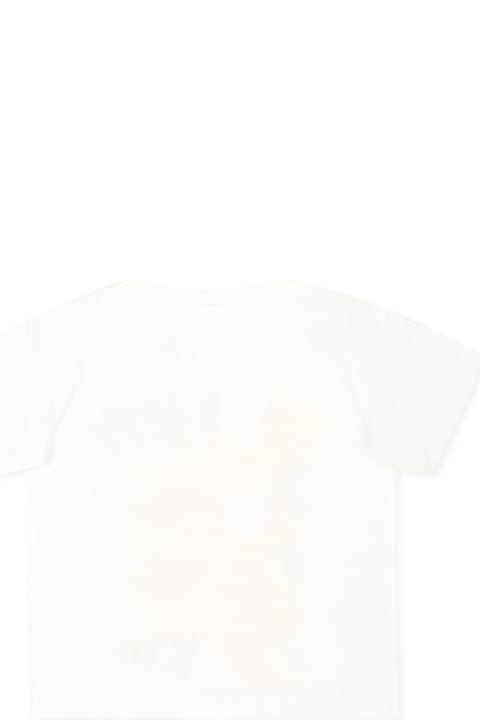 Homeware Stella McCartney Kids Ivory T-shirt For Babykids With Bee Print