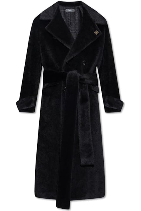 AMIRI Coats & Jackets for Men AMIRI Logo Plaque Belted Coat