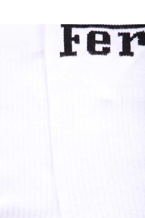 Ferrari Clothing for Men Ferrari White Cotton Blend Socks