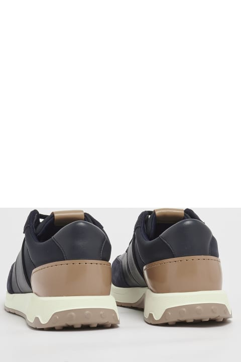 Tod's for Men Tod's Leather And Fabric Sneakers