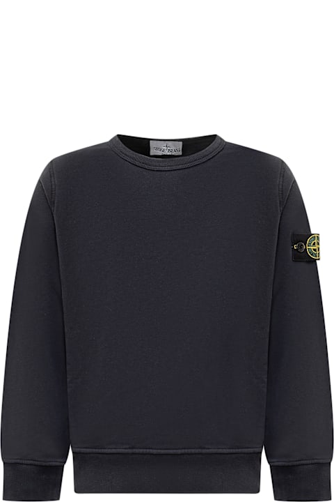 ملابس علوية لـ بنات Stone Island Junior Sweatshirt