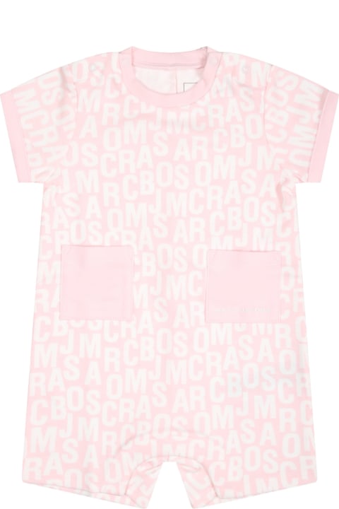 Bodysuits & Sets for Baby Girls Marc Jacobs Pink Romper For Baby Girl With Logo