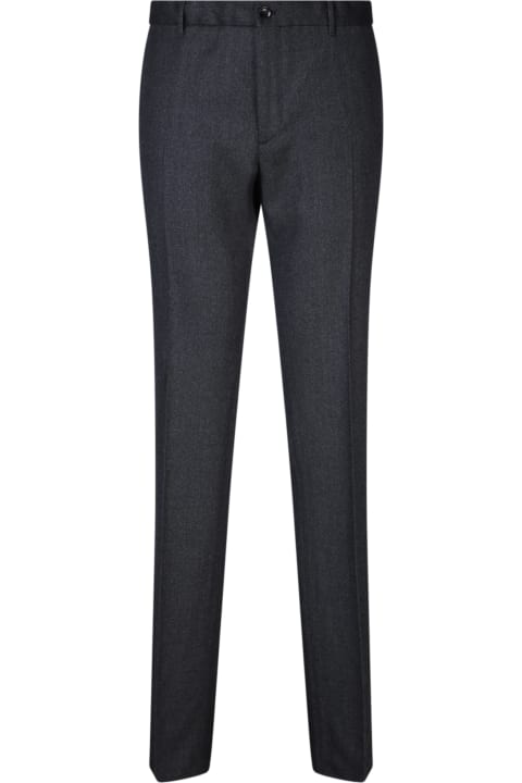 Incotex Clothing for Men Incotex Wool Dark Grey Trousers