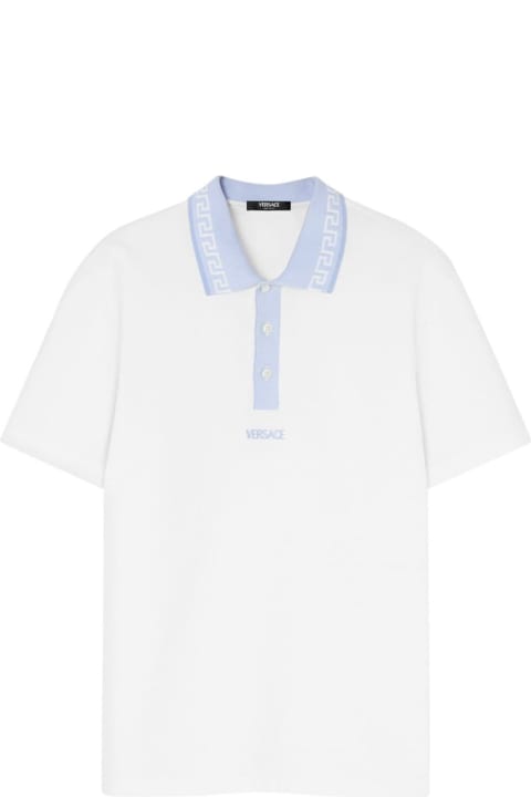 Versace for Men Versace Polo Piquet Fabric And Embroidery