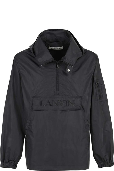 メンズ Lanvinのコート＆ジャケット Lanvin Logo Hooded Windbreaker