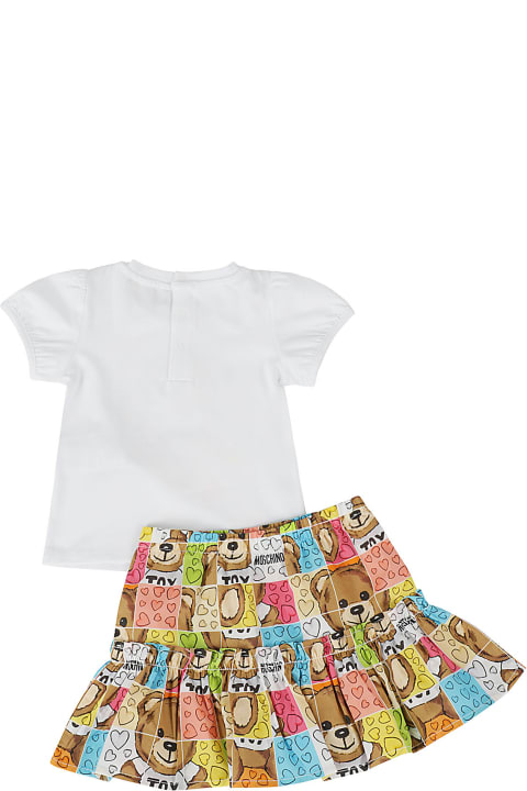 Moschino T-Shirts & Polo Shirts for Baby Girls Moschino 2 Pz Tshirt E Gonna