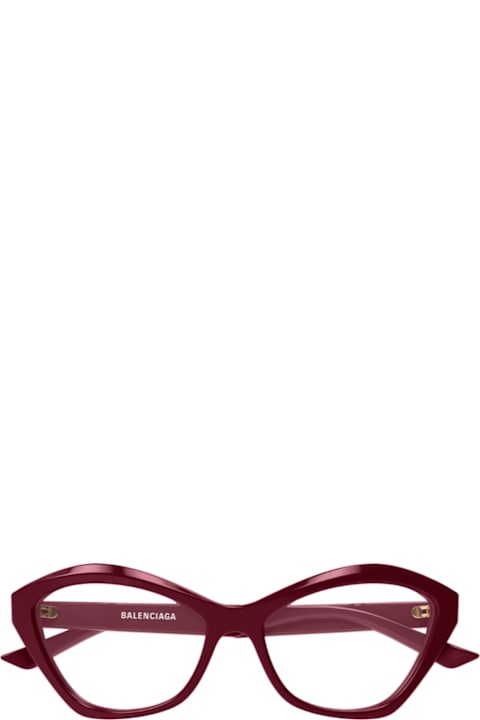 Eyewear for Women Balenciaga Eyewear Balenciaga Bb0341o Linea Everyday 006 Red Glasses
