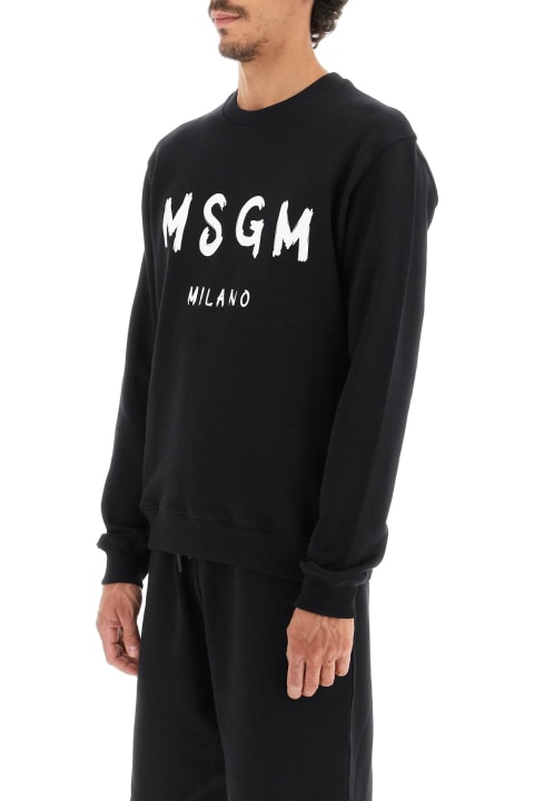 MSGM Brushed Logo Sweatshirt | italist