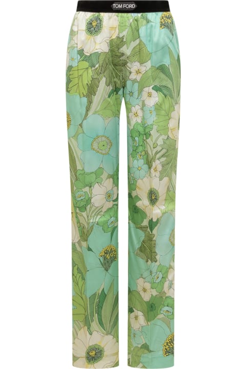 Tom Ford for Women Tom Ford Pants With Floral Decoration