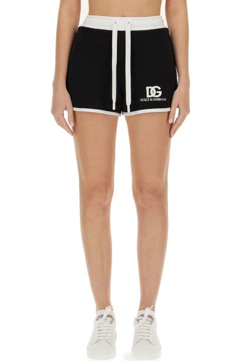 Dolce & Gabbana Clothing for Women Dolce & Gabbana Shorts With Logo Embroidery