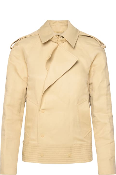 Clothing for Women Burberry Beige Paper-fibre Blend Jacket