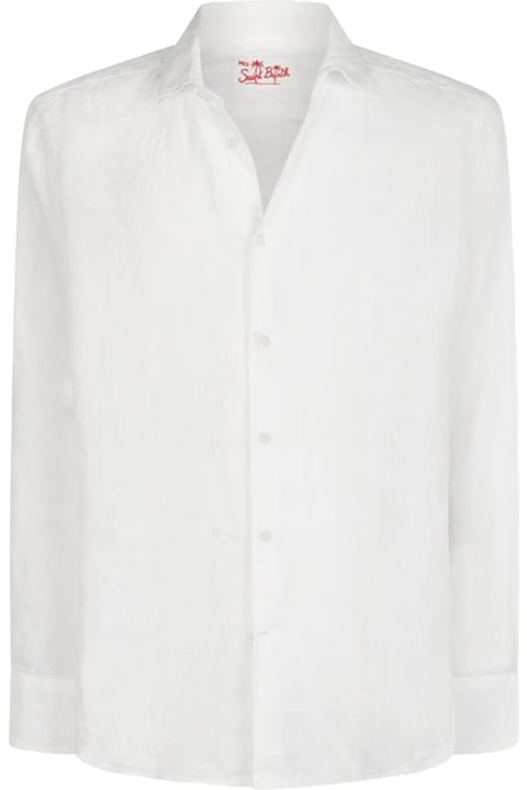 MC2 Saint Barth Shirts for Men MC2 Saint Barth White Pamplona Shirt In Linen