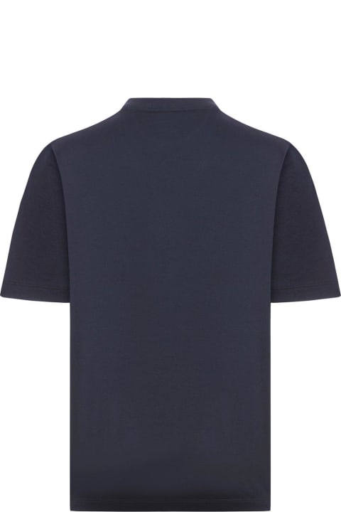 Topwear for Men Fendi Monogrammed Pocket Crewneck T-shirt
