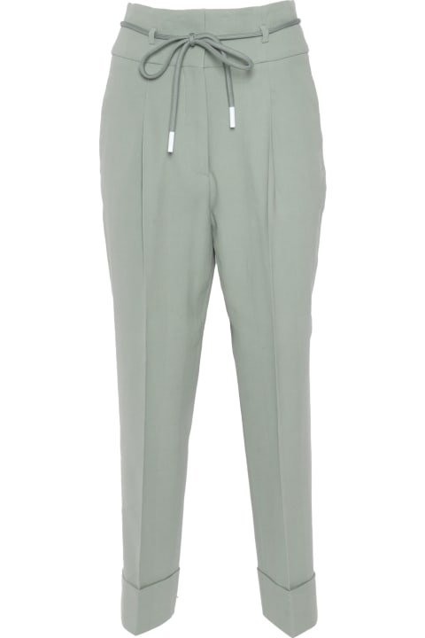 Peserico Pants & Shorts for Women Peserico Mint Green Trousers