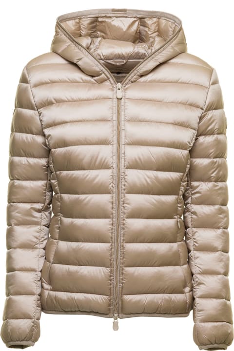 Alexis Green Quilted Nylon Ecological Down Jacket Save The Duck Woman