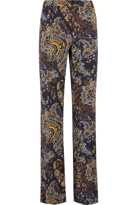 Homeware Etro Floreal Paisley Flared Trousers