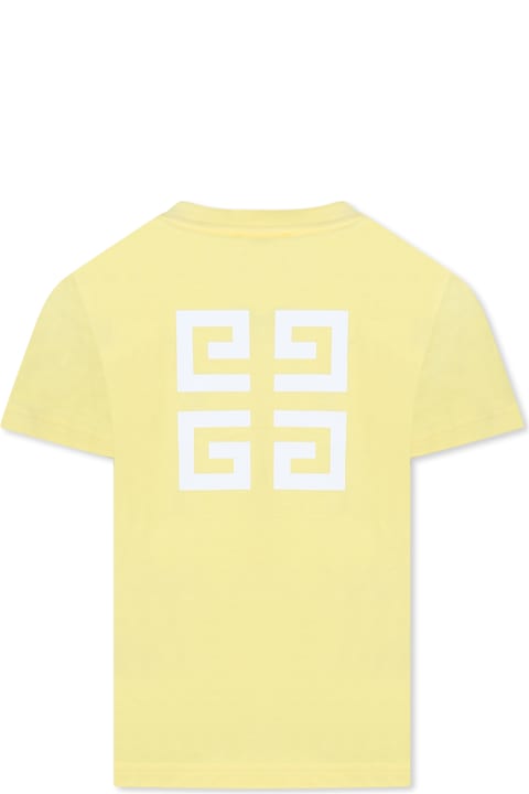 خصم على أولاد Givenchy Yellow T-shirt For Kids With Logo