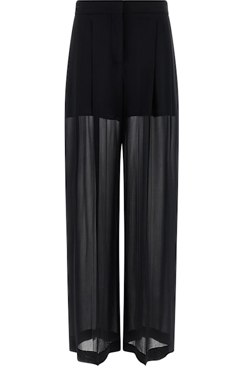 Max Mara 'fernet' Straight Black Virgin Wool Pants | italist