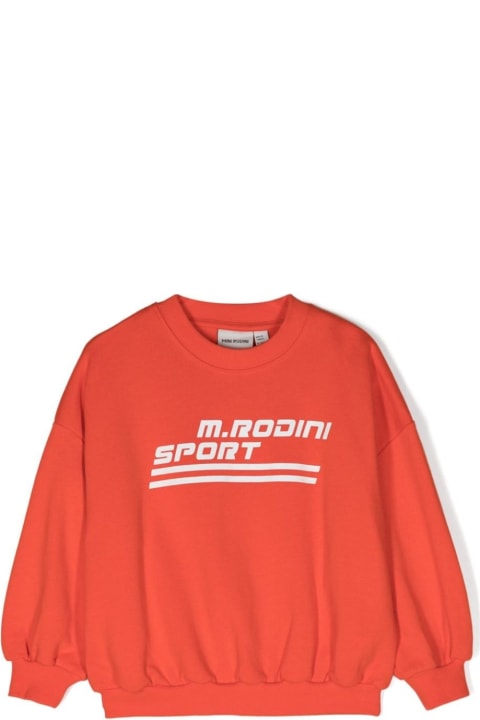 Mini Rodini Sweaters & Sweatshirts for Boys Mini Rodini Red Sweatshirt With 'm.rodin Sport' Print In Cotton Boy
