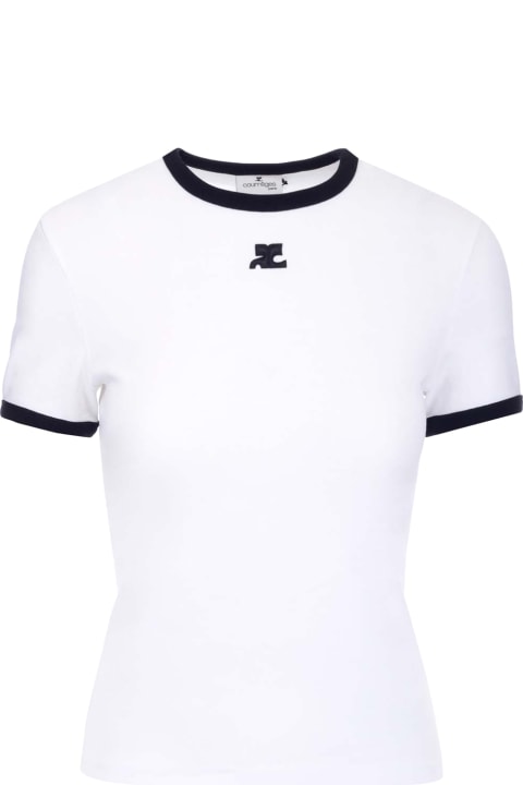 Courrèges Distressed Dry Jersey T-shirt | italist