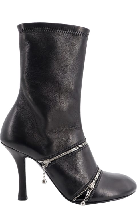 Boots for Women Burberry Peep Ankle Boots