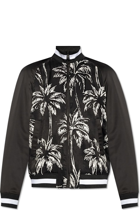 Balmain Clothing for Men Balmain All-over Printed Zip Up Coat