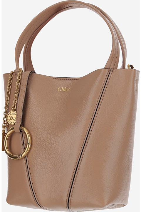 Chloé Bags for Women Chloé Chloé Spin Small Tote Bag In Grained Leather