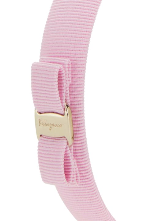 Accessories for Women Ferragamo Pink Fabric Hairband