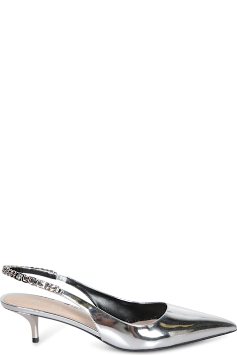 Gucci Sandals for Women Gucci Silver Slingback Signoria Sandal