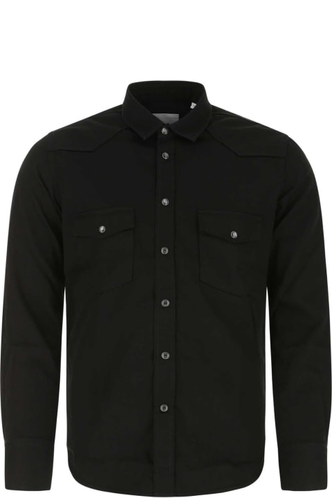 PT01 Shirts for Men PT01 Black Denim Shirt