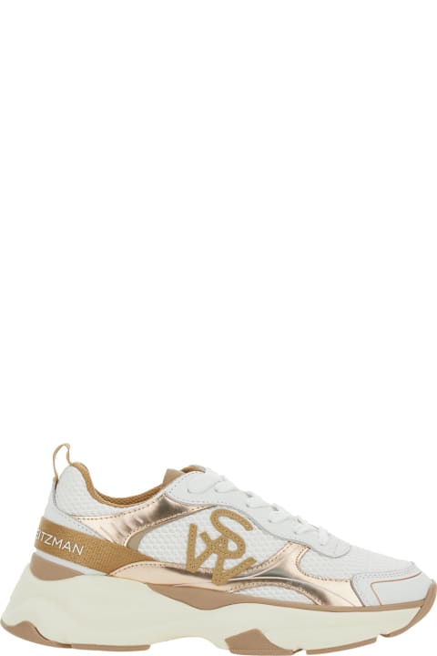 Stuart Weitzman Sneakers for Women Stuart Weitzman Multicolor Sneakers With Logo Embroidery On The Side And Logo Patch On The Heel In Leather And Mesh Woman
