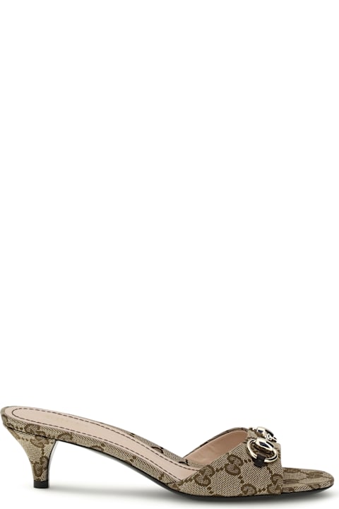 Gucci Slider Sandals With Buckle