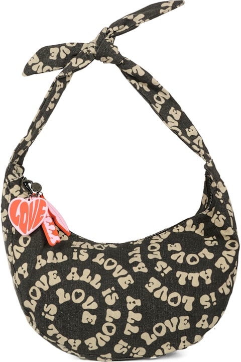 Homeware Stella McCartney Kids Black Bag For Girl With Writing
